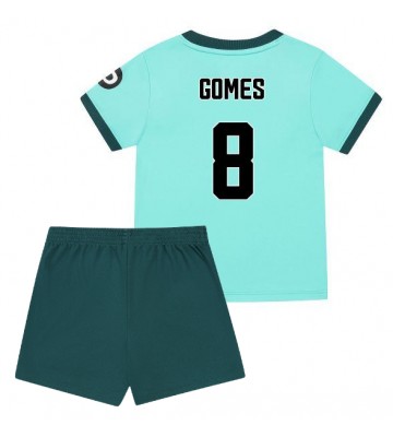Wolves Joao Gomes #8 Udebanetrøje Børn 2025-26 Kortærmet (+ Korte bukser)